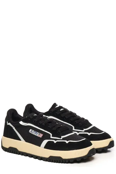 Autry Black Wildpace Low Sneakers In Black