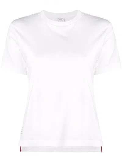 Thom Browne Side Slits Relaxed T-shirt In White
