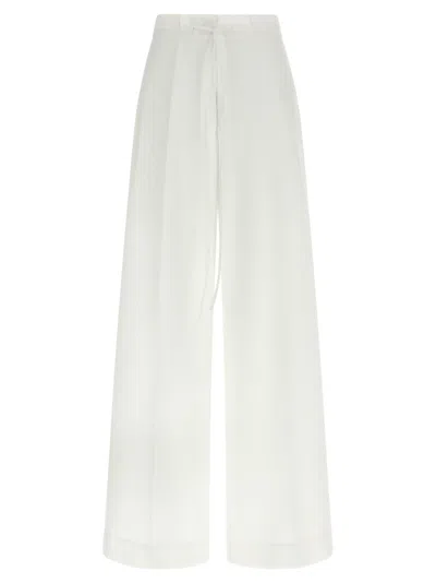 P.a.r.o.s.h Pleated Trousers In White