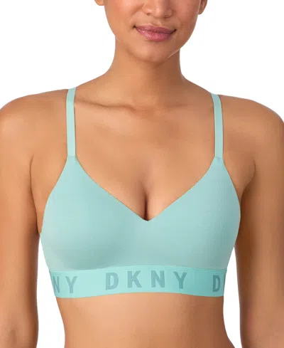Dkny Wirefree Push-up Bra In Green