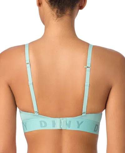 Dkny Wirefree Push-up Bra In Green