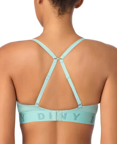 Dkny Wirefree Push-up Bra In Green