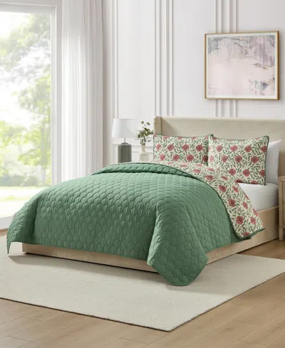Seventh Studio Ezza Floral 2-pc. Quilt Set, Twin In White
