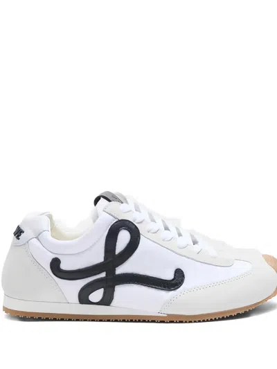 Loewe Ballet Runner 2.0 Nylon And Calfskin Low-top Sneakers In White