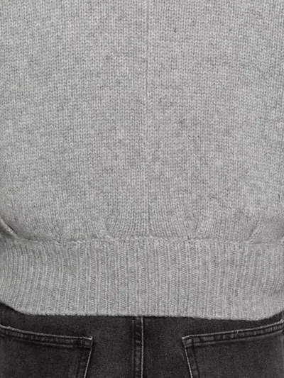 Entire Studios Collared Knitted T-shirt In Gray