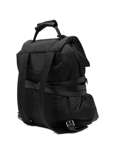 Moschino Belted Backpack In Black