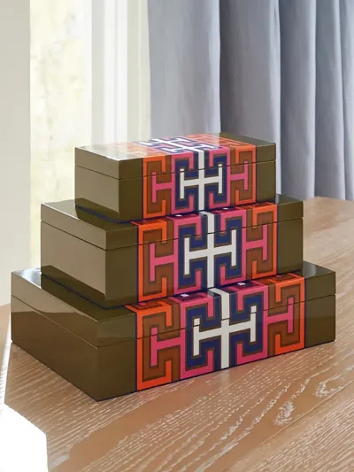 Jonathan Adler Madrid Patterned Medium Jewellery Box In Multi