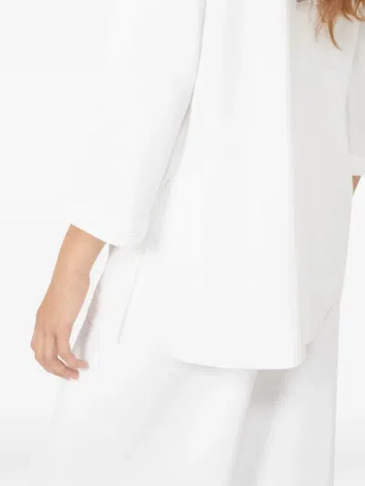 Max Mara V-neck Pullover In White