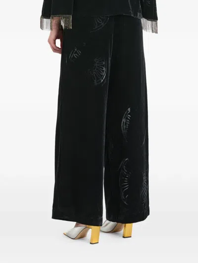 Themis Z Kyma Pattern Trousers In Black