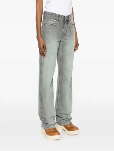 Off-white Buttoned Jeans In Gray
