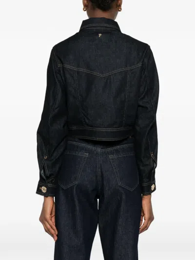 Dondup Buttoned Denim Jacket In Black