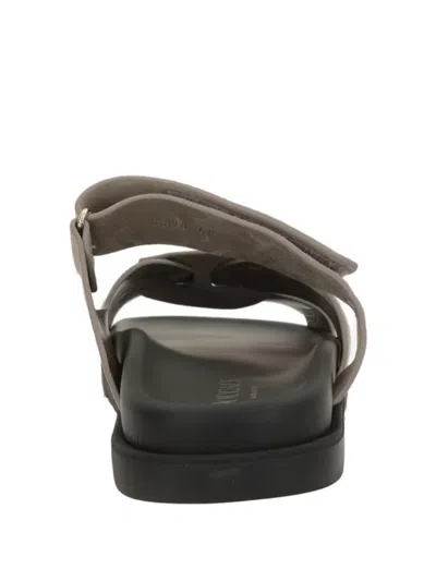 Doucal's Matilde Leather Sandals In Multi