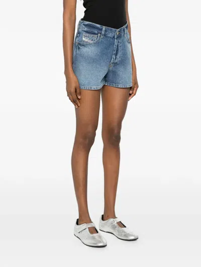 Diesel Five-pockets Short In Blue