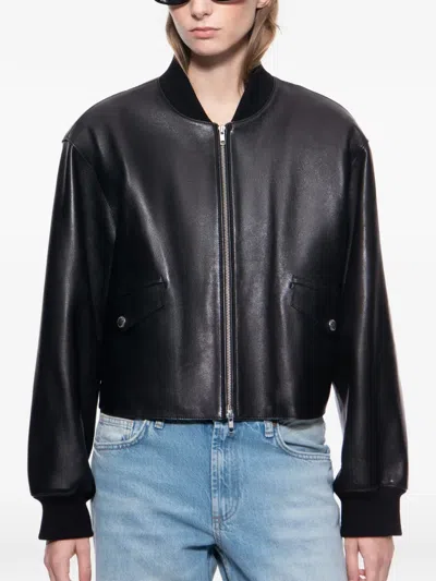 Stand Studio Zip Pockets Jacket In Black