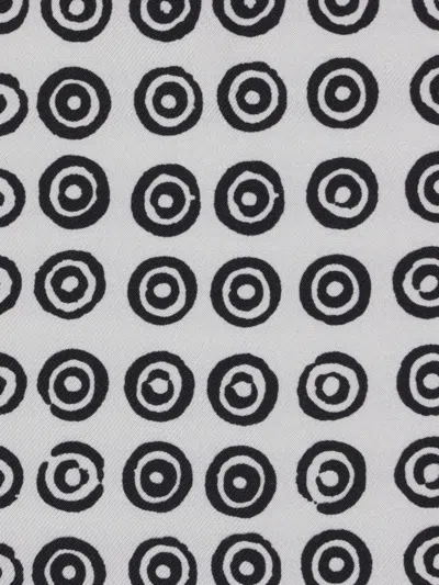 10 Corso Como Spot Pattern Scarf In White
