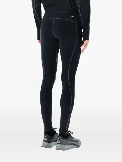 Nike Wildsee Drawstring Leggings In Black