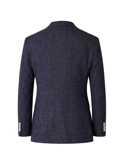 Hugo Boss Button Single-breasted Blazer In Blue