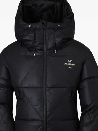 Phenix Quilted Hooded Ski Jacket In Black