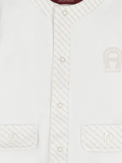 Aigner Logo-detail Pajama In White