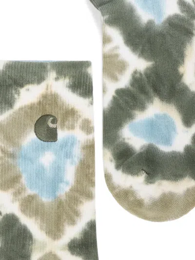 Carhartt Cusco Ribbed Ankle Socks Tie Dye In Multi