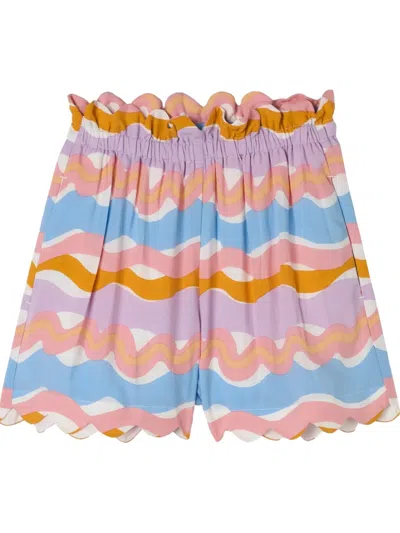 Stella Mccartney Printed Shorts In Blue