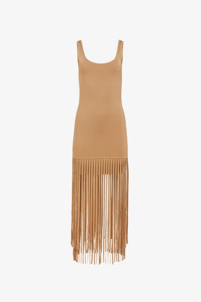 Toccin Roxanne Scoop-neck Fringe-detail Mini Dress In Black