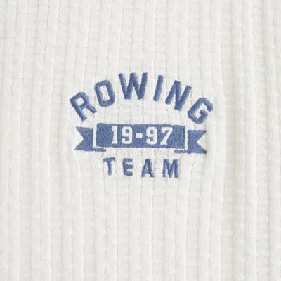 Abercrombie & Fitch Varsity Johnny Collar Sweater Polo In White