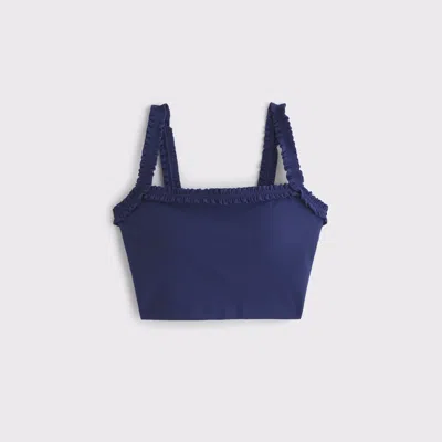 Abercrombie & Fitch Ypb Studioflex Scrunchie Strap Tank In Blue