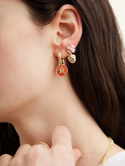 Baublebar Mlb Hoop Earring Set In Red