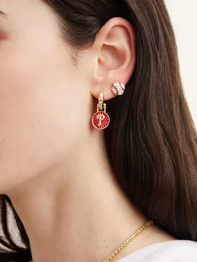 Baublebar Mlb Hoop Earring Set In Pattern