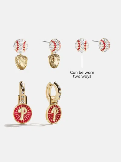 Baublebar Mlb Hoop Earring Set In Pattern