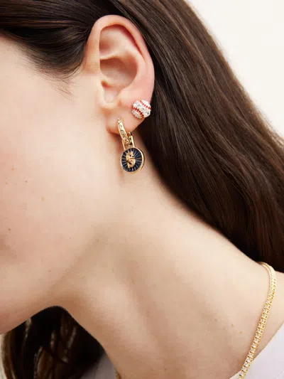 Baublebar Mlb Hoop Earring Set In Gray