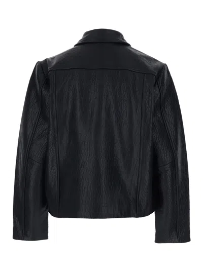 Won Hundred Dutton Leather Jacket In Black