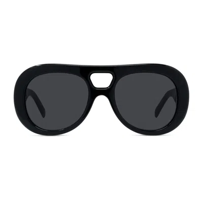 Givenchy Bold 53mm Gradient Round Sunglasses In Black