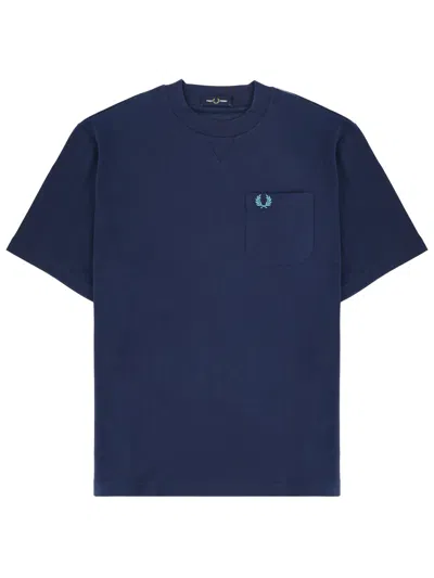 Fred Perry T-shirt With Logo In Blue