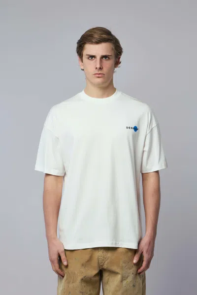 Denham Yanaka Graphic Tee In White