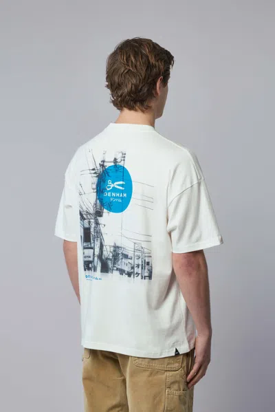Denham Yanaka Graphic Tee In White