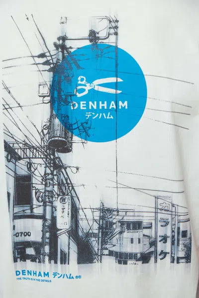 Denham Yanaka Graphic Tee In White