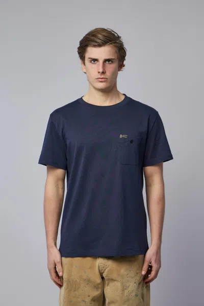 Denham Cutter Classic Tee In Blue
