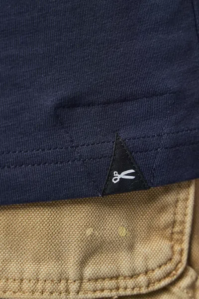 Denham Cutter Classic Tee In Blue