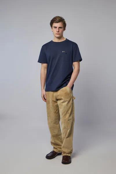 Denham Cutter Classic Tee In Blue