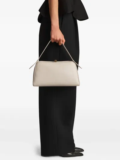 Khaite Cate Structured Tote Bag In Neutral