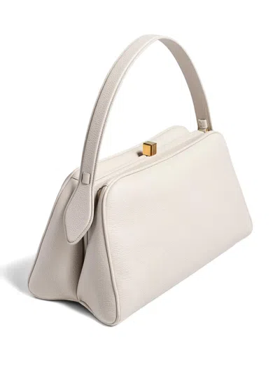 Khaite Cate Structured Tote Bag In Neutral