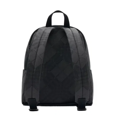 Burberry Chester Check Jacquard Backpack In Black