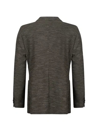 Digel Two-button Single-breasted Blazer In Brown