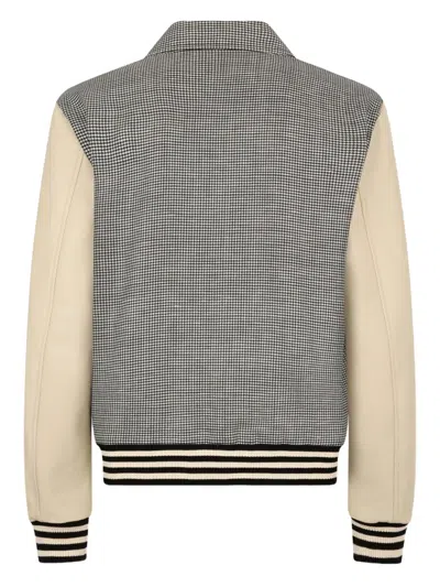 Dsquared2 Pattern Bomber Jacket In Black