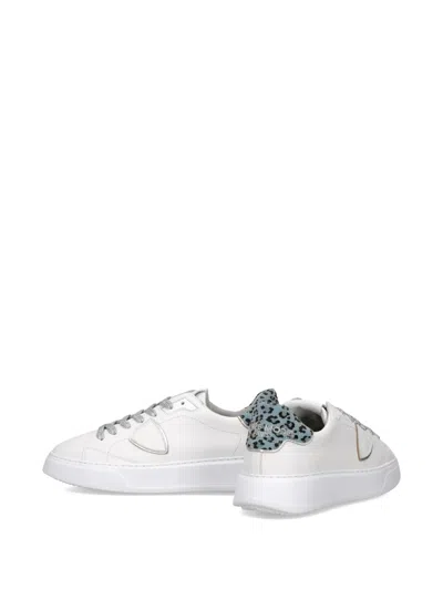 Philippe Model Temple Low Leopard Panel Sneakers In Multi