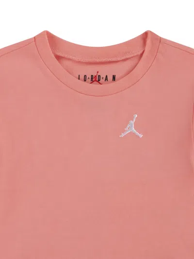 Jordan Girls Brooklyn Essential Fleece Short Set In Pink