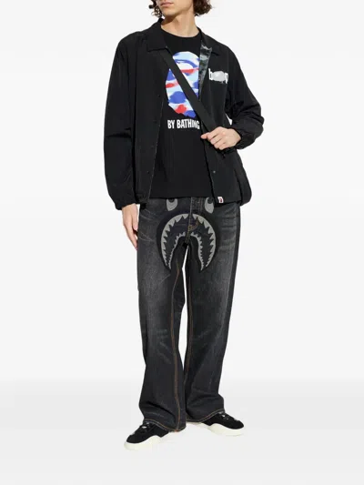 A Bathing Ape Printed T-shirt In Black