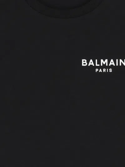 Balmain Logo-detail T-shirt In Black